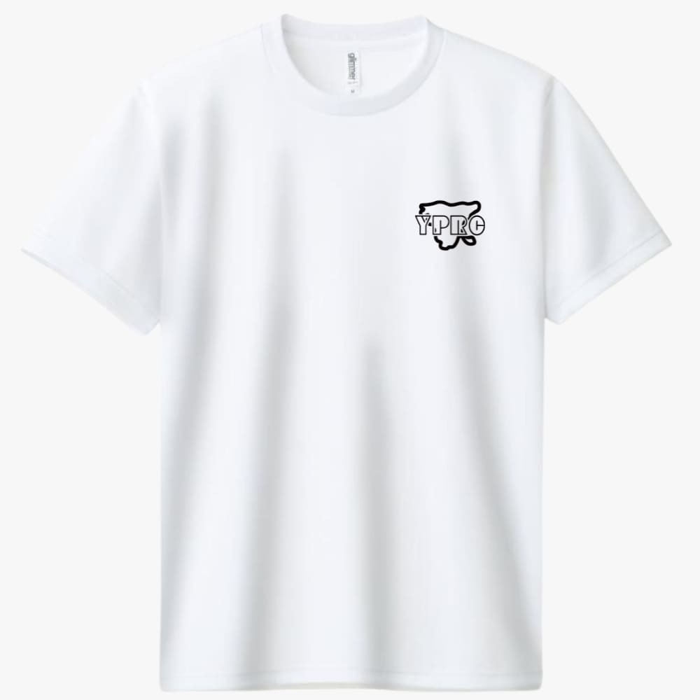 YPRC 러닝크루 드라이 라운드 티셔츠 블랙 로고