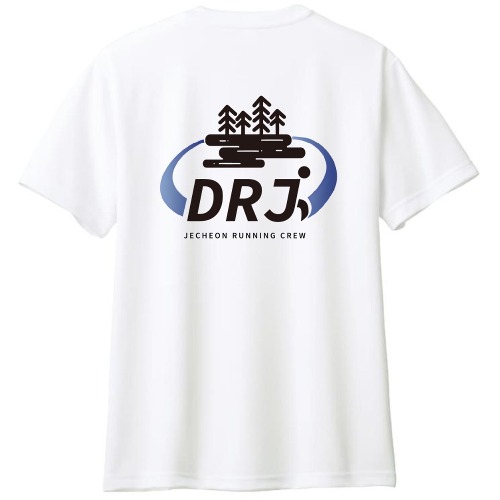 DRJ 뛰림지 러닝크루 기능성 티셔츠 블랙로고