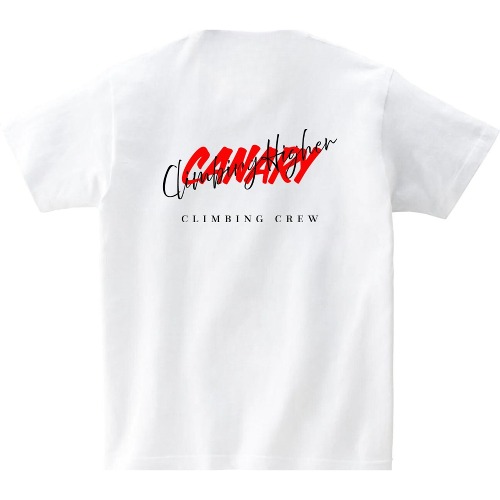 CANARY 클라이밍크루 사계절 티셔츠 블랙 폰트