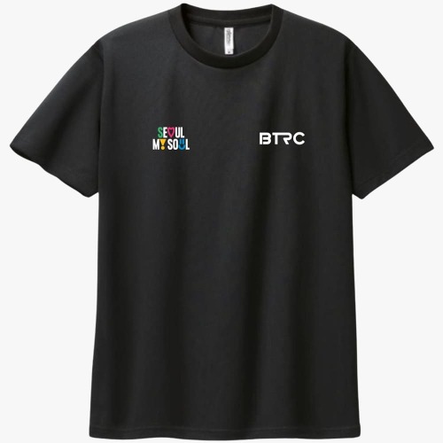 BTRC 러닝크루 드라이 라운드 티셔츠 스몰로고