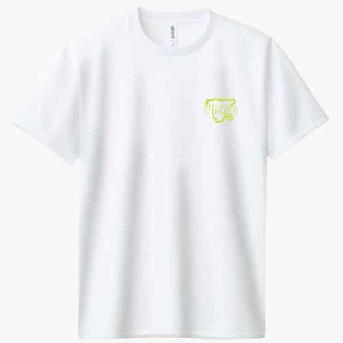 YPRC 러닝크루 드라이 라운드 티셔츠 연두 로고