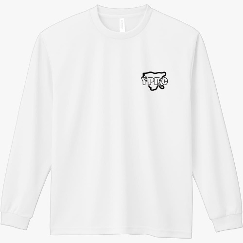 YPRC 러닝크루 드라이 라운드 긴팔 티셔츠 블랙 로고