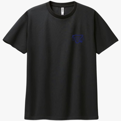 YPRC 러닝크루 드라이 라운드 티셔츠 네이비 로고