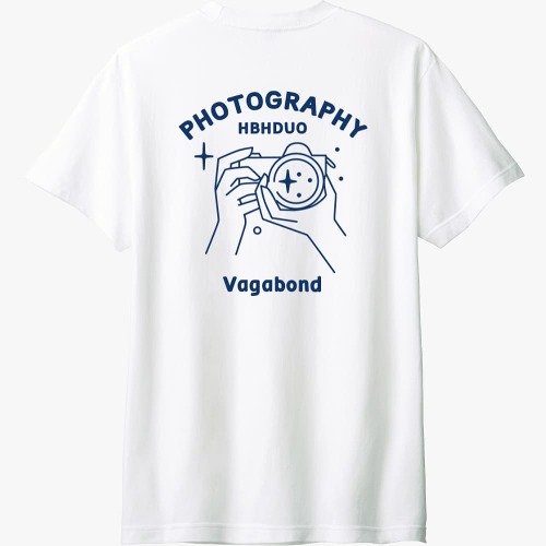 22 TENNIS 크루 베이직 라운드 티셔츠 촬영 VAGABOND
