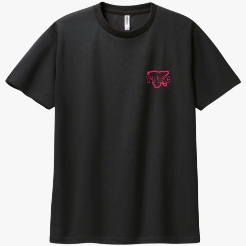 YPRC 러닝크루 드라이 라운드 티셔츠 핑크 로고