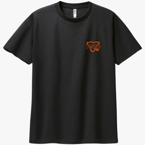 YPRC 러닝크루 드라이 라운드 티셔츠 오렌지 로고